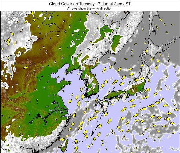 East Asia weather map - click to go back to main thumbnail page