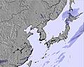 East Asia snow map