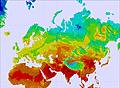 Eurasia temperature map
