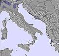 Itálie snow map