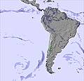 América del Sur snow map