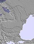 Bulgaria / Romania snow map