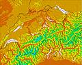 Suisse temperature map