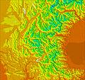 Western Alps temperature map