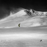 snowkite area Erciyes -kayseri, Turkey